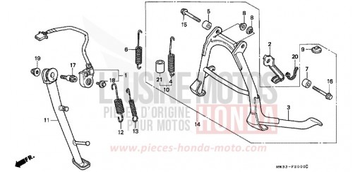 BEQUILLE CB750F2N de 1992
